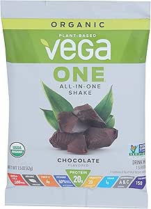 Vega One Organic Plant Protein Powder, Chocolate, 1.5 Ounce