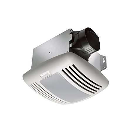 Delta BreezGreenBuilder VFB080C4L1 80 CFM Exhaust Bath Fan/Light, 0.8 Sones