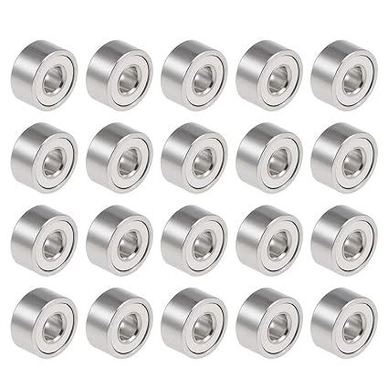 uxcell 682ZZ Deep Groove Ball Bearings 2mm Inner Dia 5mm OD 2.3mm Bore Double Shielded Chrome Steel Z2 20pcs