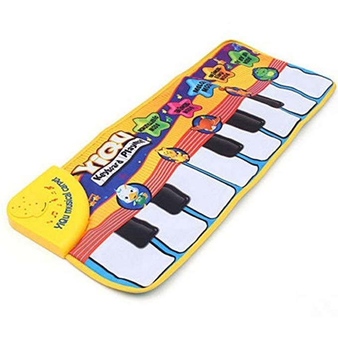 Amison New Touch Play Keyboard Musical Music Singing Gym Carpet Mat Best Kids Baby Gift