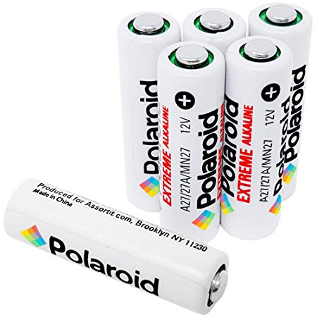 Polaroid Extreme 27A A27 L828 12V Alkaline Batteries (6 Pack)