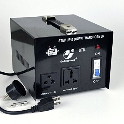Goldsource® STU-1000 Step Up/Down Voltage Transformer Converter - AC 110/220 V - 1000 Watt