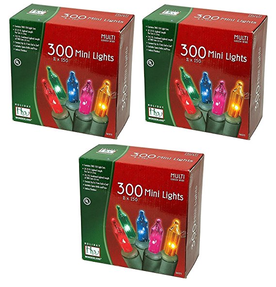 Noma/Inliten Holiday Wonderland's 300 Mini Lights Set (Pack of 3)