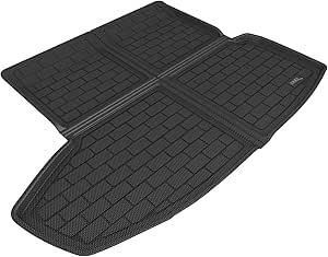 3D MAXpider Custom Fit Kagu Cargo Liner (Black) Compatible with Tesla Model S 2021-2024 - Cargo Liner