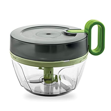 Pigeon Plastic Handy and Compact Chopper Pro with 3 Blades, Multicolour