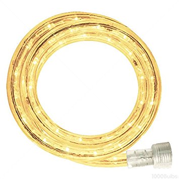 Incandescent - 12 ft. - Rope Light - Warm White Clear - 120 Volt - Includes Easy Installation Kit - 042-CL-12