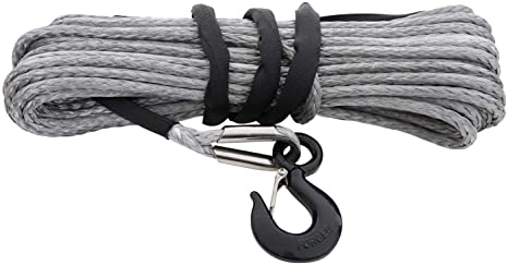 Smittybilt 97710 XRC Universal Synthetic Winch Rope, 3/8" x 94', 10,000 lbs.,Silver