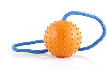 The Nero Ball TM - Rubber Dog Ball Launcher - Training , Exercise and Reward Toy - Police K-9 - Schutzhund - Dog Chew Toy (2.75")