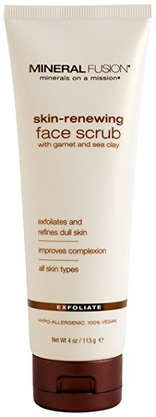 Mineral Fusion Face Scrub, Skin Renewing, 4 Ounce