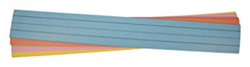 School Smart Ruled Rainbow Sentence Strips, 3 x 24 Inches, Rainbow, 43 lb, Pack of 100