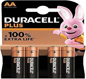 Duracell 4 AA PLUS 100, Le paquet de 4