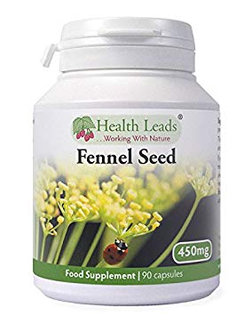 Fennel Seed 450mg x 90 capsules (100% Additive Free Supplements)