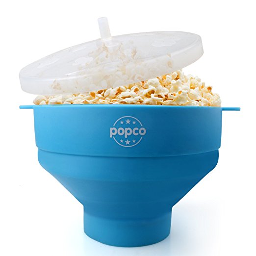 POPCO Silicone Microwave Popcorn Popper with Handles