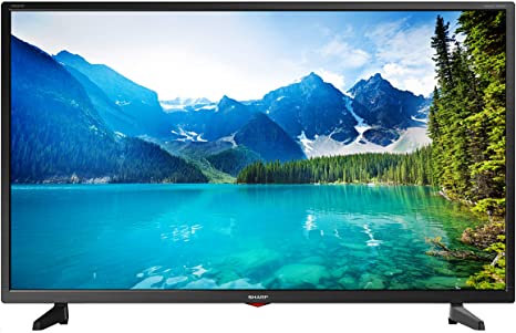 Sharp 1T-C32BB3IE1NB 32 Inch HD Ready LED TV with Freeview HD, 3 x HDMI, SCART, USB Media Player, Black, 32-Inch
