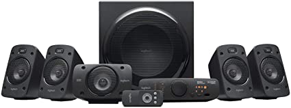 Logitech Z906 5.1 Surround Sound Speaker System, THX, Dolby & DTS Certified, 1000 Watts Peak Power, Multi -Device, Multiple Audio Inputs, EU plug, PC/PS4/Xbox/Music Player/TV/Smartphone/Tablet