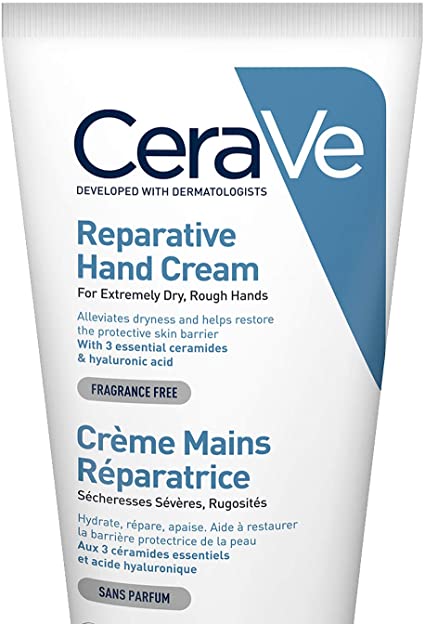 CeraVe Reparative Hand Cream | 50ml/1.7oz | Hand Cream for Dry & Rough Hands | With Glycerin & 3 Essential Ceramides