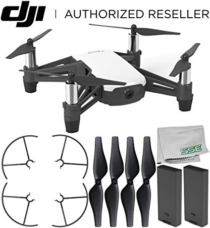 Ryze Tello Quadcopter Drone with HD Camera and VR - Powered by DJI Technology and Intel Processor Essentials Bundle