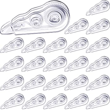 24 Pieces Correction Tape White Correction Tape Eraser Mini Correction Tape Easy to Use Applicator for Instant Correction, Correction Writing Tape for Students School Stationery Office Supplies