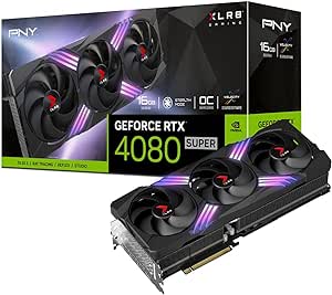 PNY GeForce™ RTX 4080 SUPER™ 16GB XLR8 Gaming VERTO™ EPIC-X RGB™ Overclocked Triple Fan DLSS 3