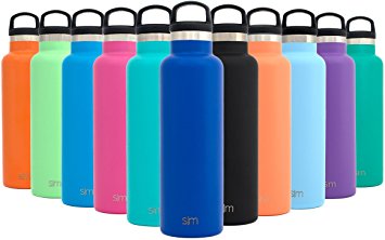 Simple Modern 20oz Vacuum Insulated Stainless Steel Water Bottle - Ascent Narrow Mouth Thermos Travel Mug - Double Walled Flask - Powder Coated Hydro Canteen