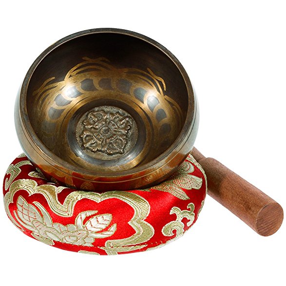 Rovtop Tibetan Singing Bowl Set for Meditation Chakra Healing, Prayer ,Yoga, and Healing Through Vibration Buddhism Singing Bowl