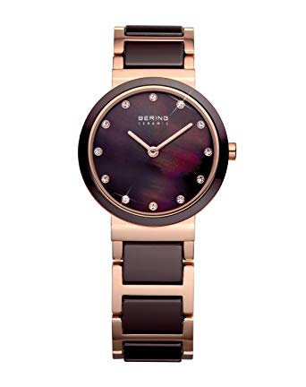 BERING Time 10729-765 Womens Ceramic Collection Watch with Stainless Steel Band and Scratch Resistant Sapphire Crystal. Designed in Denmark.