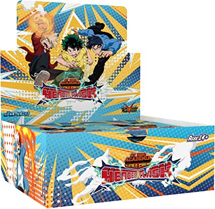 Jasco My Hero Academia Collectible Card Game Series 3 Unlimited Heroes Clash Booster Display | 240-card 24-Pack Booster Display | Ages 14  | Avg. Playtime 20-30 Minutes | Made