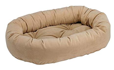 Donut Dog Bed in Celadon Microfiber