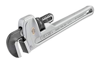 RIDGID 31090 Model 810 Aluminum Straight Pipe Wrench, 10-inch Plumbing Wrench