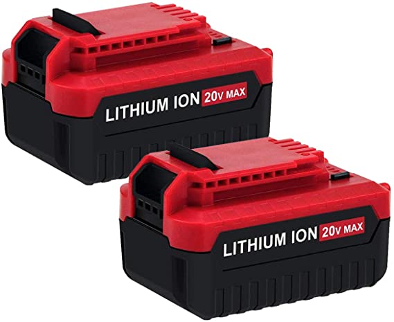 2-Pack 5.0Ah 20V for Porter Cable Lithium Battery, High Capacity Replacement Battery for Porter Cable PCC685L PCC682L PCC685LP PCC680L PCC600 PCC640