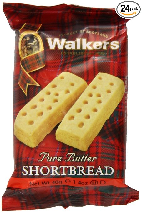 Walkers Shortbread Fingers, 2-Count Cookies Packages (Pack of 24)