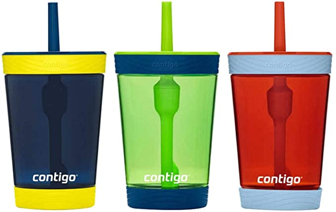 Contigo Kids 3 Pack Tumblers - Pink/Purple/Aqua