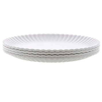 "What Is It?" Reusable "Paper" Dinner Plate, 9 Inch Melamine, Set of 4