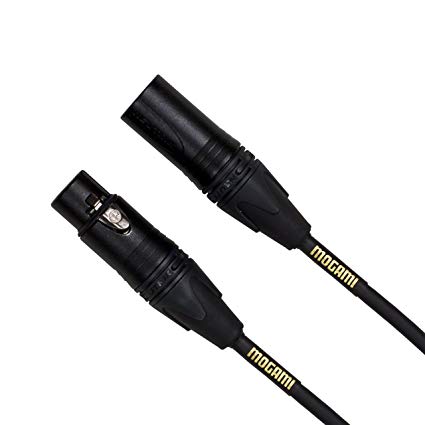 Mogami GOLD STUDIO-25 XLR Microphone Cable, XLR-Female to XLR-Male, 3-Pin, Gold Contacts, Straight Connectors, 25 Foot