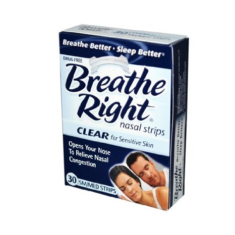 Breathe Right Nasal Strips SmallMedium Clear 30 Count