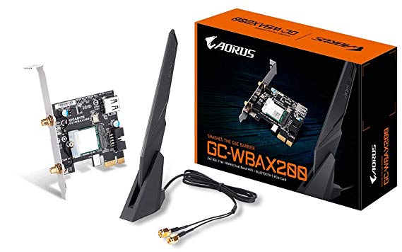 GIGABYTE GC-Wbax200 2x2 802.11Ax Dual Band WiFi   Bluetooth 5 PCIe Expansion Card