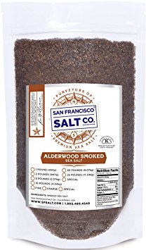 Alderwood Smoked Sea Salt (2lb Bag Coarse Grain)