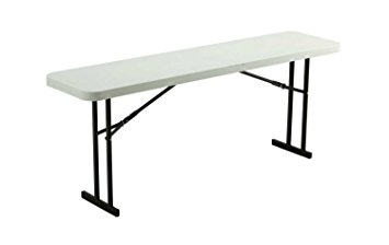 Lifetime 80176 Folding Conference Table, 6 Feet, White Granite