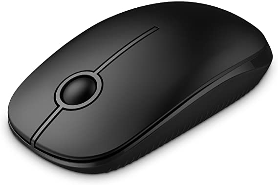 Jelly Comb 2.4G Slim Wireless Mouse with Nano Receiver - Black