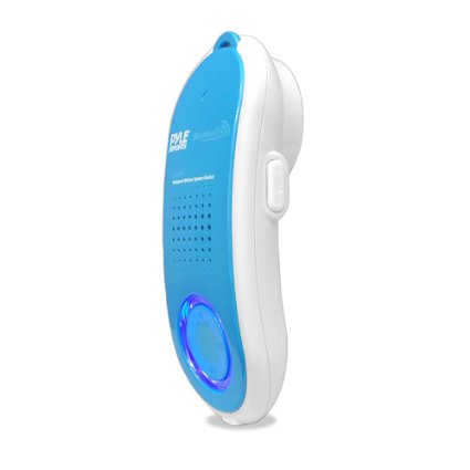 Pyle Waterproof Wireless Bluetooth Speaker Speaker Phone Rechargeable Batteries Blue