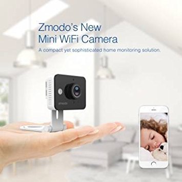 Zmodo 720P HD WiFi Mini Color Sensor Home Security IP Night Vision Camera ZM-SH75D001 (with Power Adapter : US)