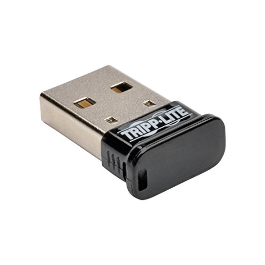 Tripp Lite Mini Bluetooth USB Adapter 4.0 (Class 1), upto 164ft Range, 7 Devices (U261-001-BT4)