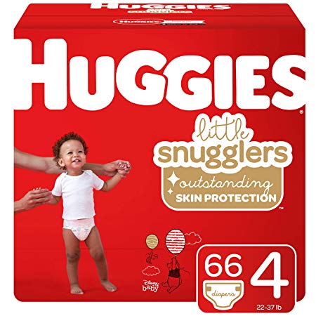 Huggies Little Snugglers Baby Diapers, Size 4, 66 Ct