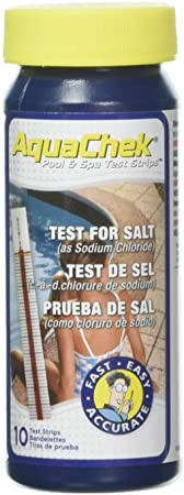 AquaChek 561140A Salt Water Swimming Pool Test Strips - White, 1-Pack