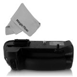 Vivitar MB-D15 Battery Grip for Nikon D7100 DSLR Camera Nikon MB-D15 Replacement  MagicFiber Microfiber Lens Cleaning Cloth