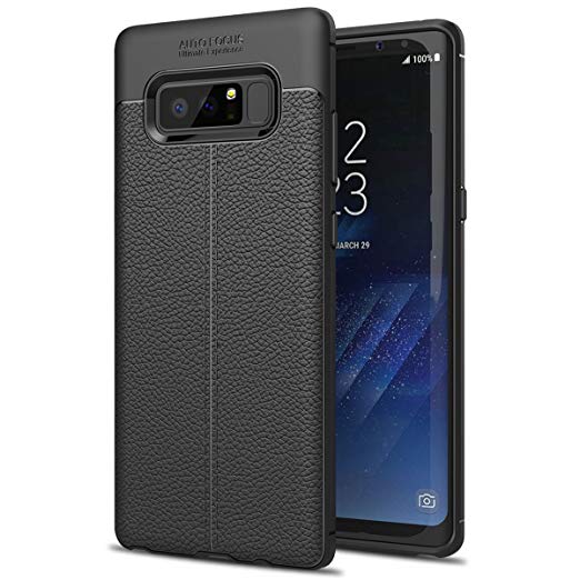 Samsung Galaxy Note 8 Case,AUSCREZICON Soft TPU,Shock Absorption,Durable,Flexible, Non-Slip,Easy Grip Design case for Samsung Galaxy Note 8 (2017) Black