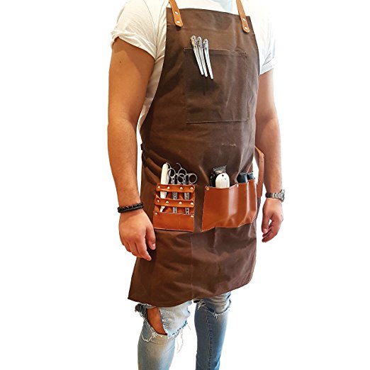 BARBER PRO Barber Apron (Chocolate Brown)