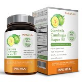 90 HCA Pure Garcinia Cambogia Extract - 90 Count 30 Day Supply - Superior Dietary Supplement and Weight Loss Aid - Natural Appetite Suppressant Carb Blocker Diuretic and Weight Loss Supplement Formula - Made in the USA 100 Money Back Guarantee
