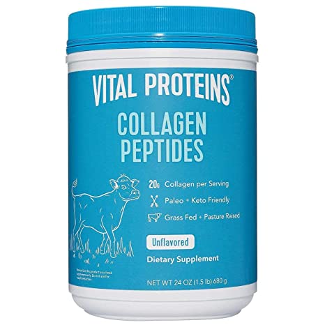 Vital Proteins Collagen Peptides Unflavored Powder Dietary Supplement, 680g