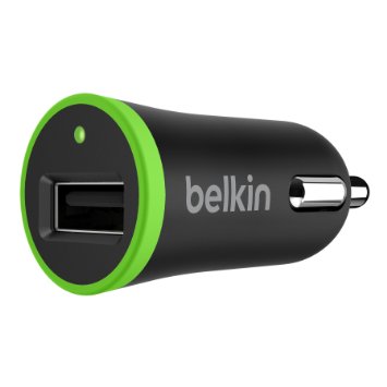 Belkin Boost Up Car Charger 12W 2.4 Amp, Black (F8J054btBLK)
